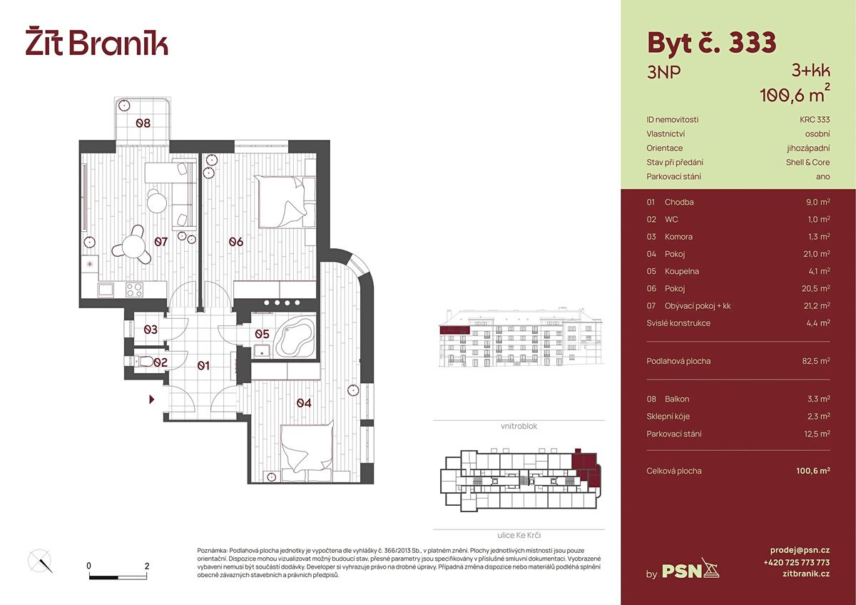 Prodej bytu 3+kk 78 m² – fotografie 2
