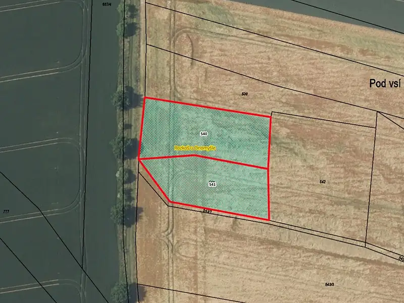 Prodej pole 3302 m², Onomyšl – náhled fotky 1