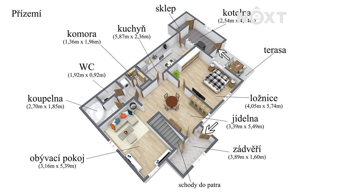 Prodej rodinného domu 175 m², pozemek 1232 m² – fotografie 5