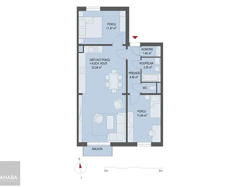 Prodej bytu 3+kk 69 m², Nehvizdy – náhled fotky 2