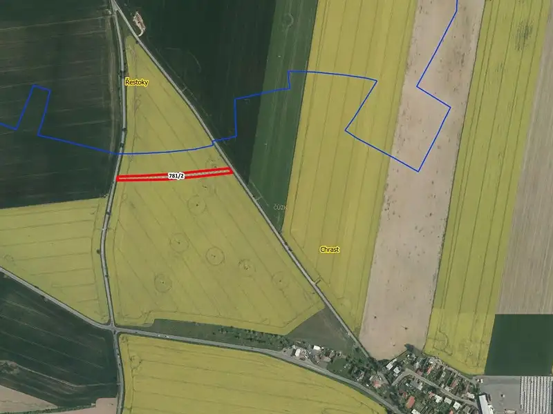 Prodej pole 2635 m², Chrast – náhled fotky 2