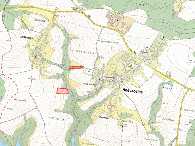 Prodej pole 10138 m², Hněvkovice – náhled fotky 2
