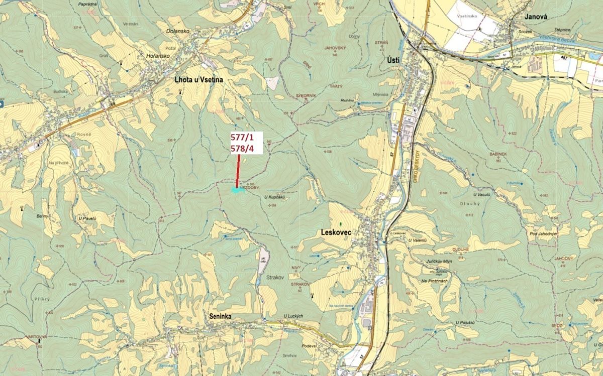 Dražba lesa 10642 m², Leskovec – fotka 1 z 3