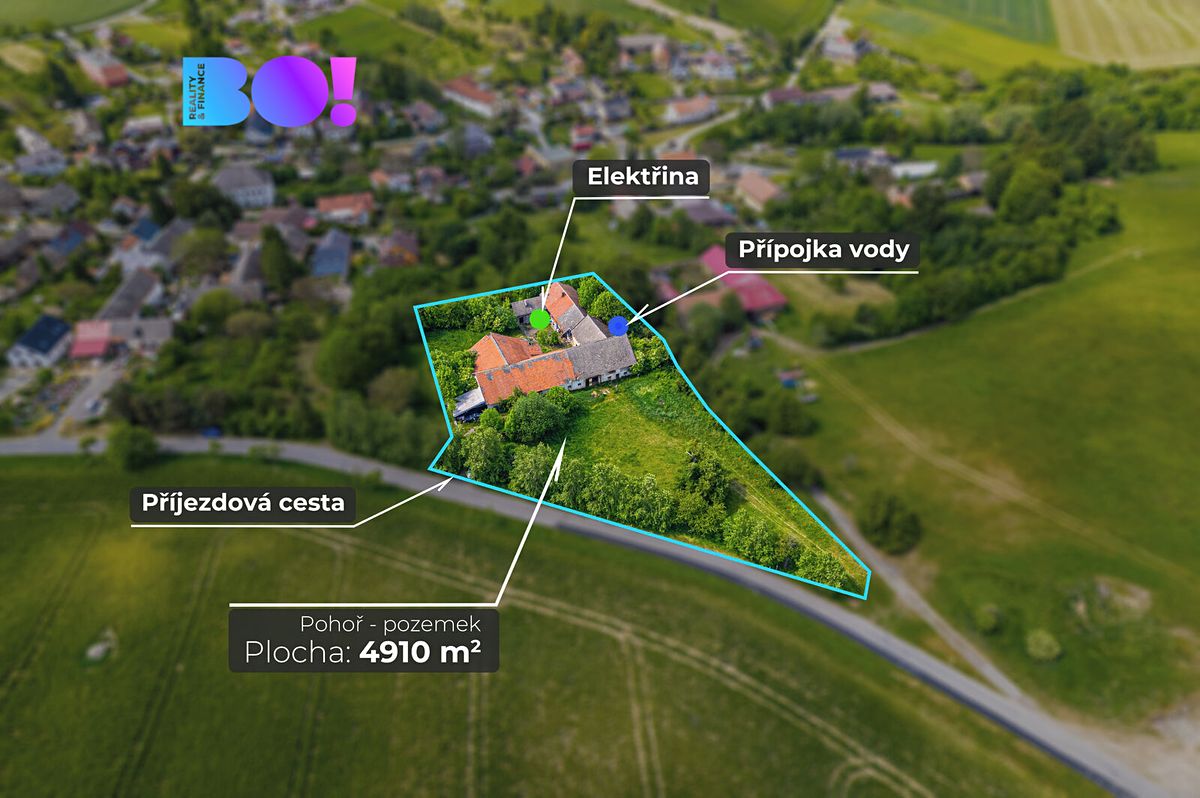 Prodej stavebního pozemku 4910 m² – fotografie 2
