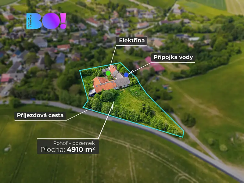 Prodej stavebního pozemku 4910 m², Odry – náhled fotky 2