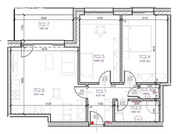 Pronájem bytu 3+kk 63 m², Jihlava – náhled fotky 2