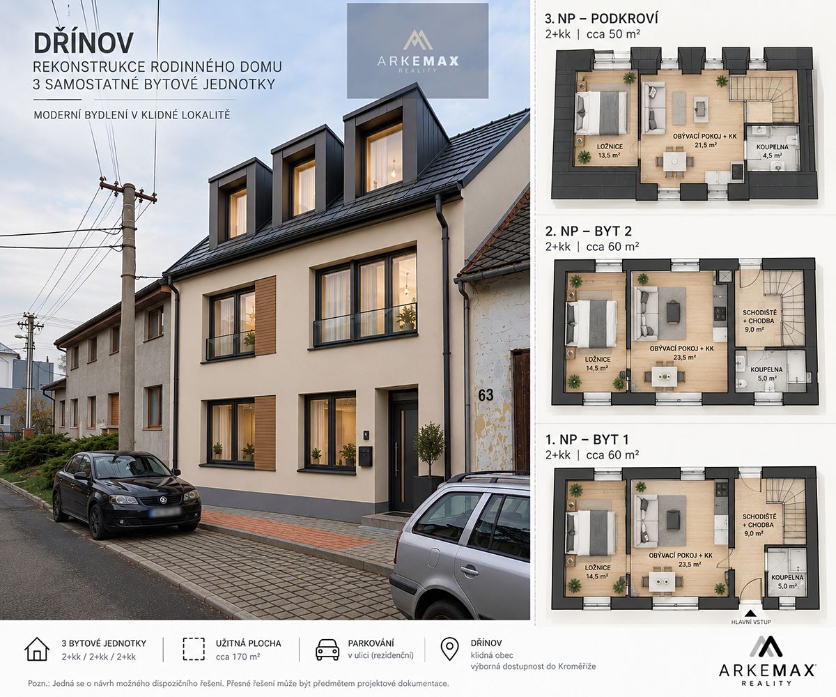 Prodej rodinného domu 80 m², pozemek 176 m² – fotografie 3