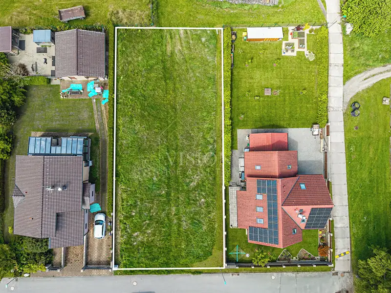 Prodej stavebního pozemku 893 m², Obrataň – náhled fotky 2
