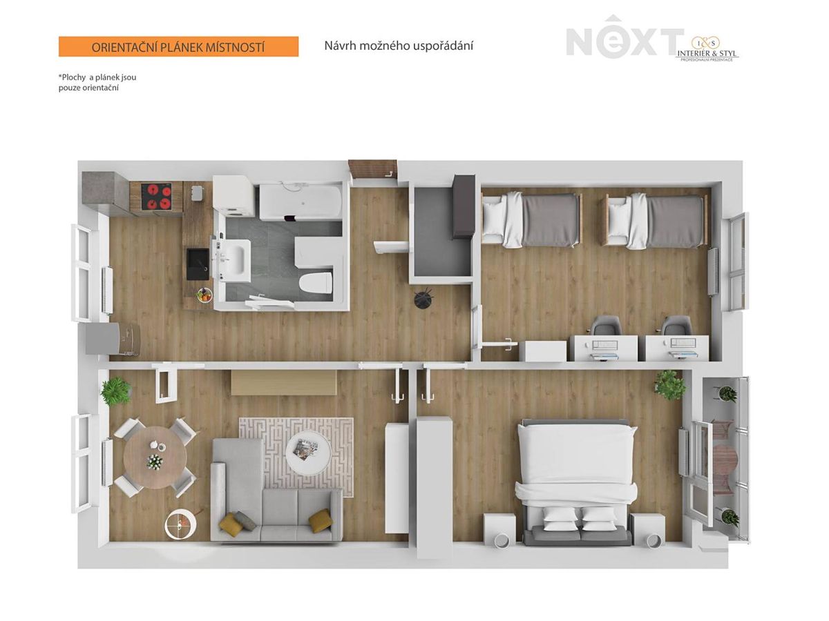 Prodej bytu 3+1 80 m² – fotografie 3