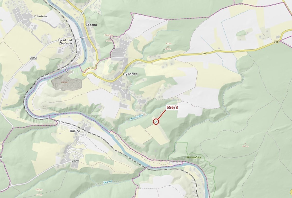 Dražba lesa 326 m², Sýkořice – fotka 1 z 3