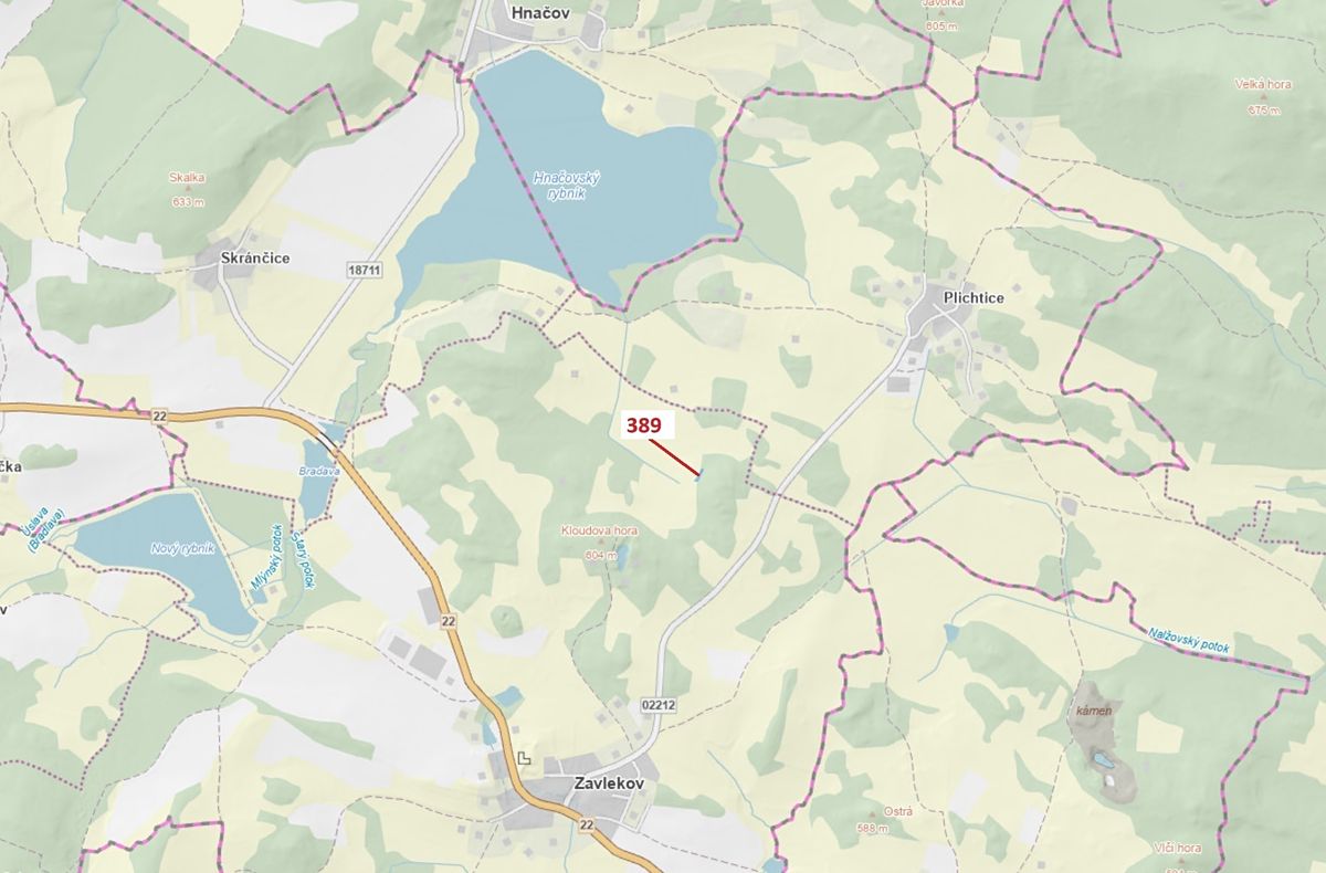 Dražba lesa 332 m², Zavlekov – fotka 1 z 3