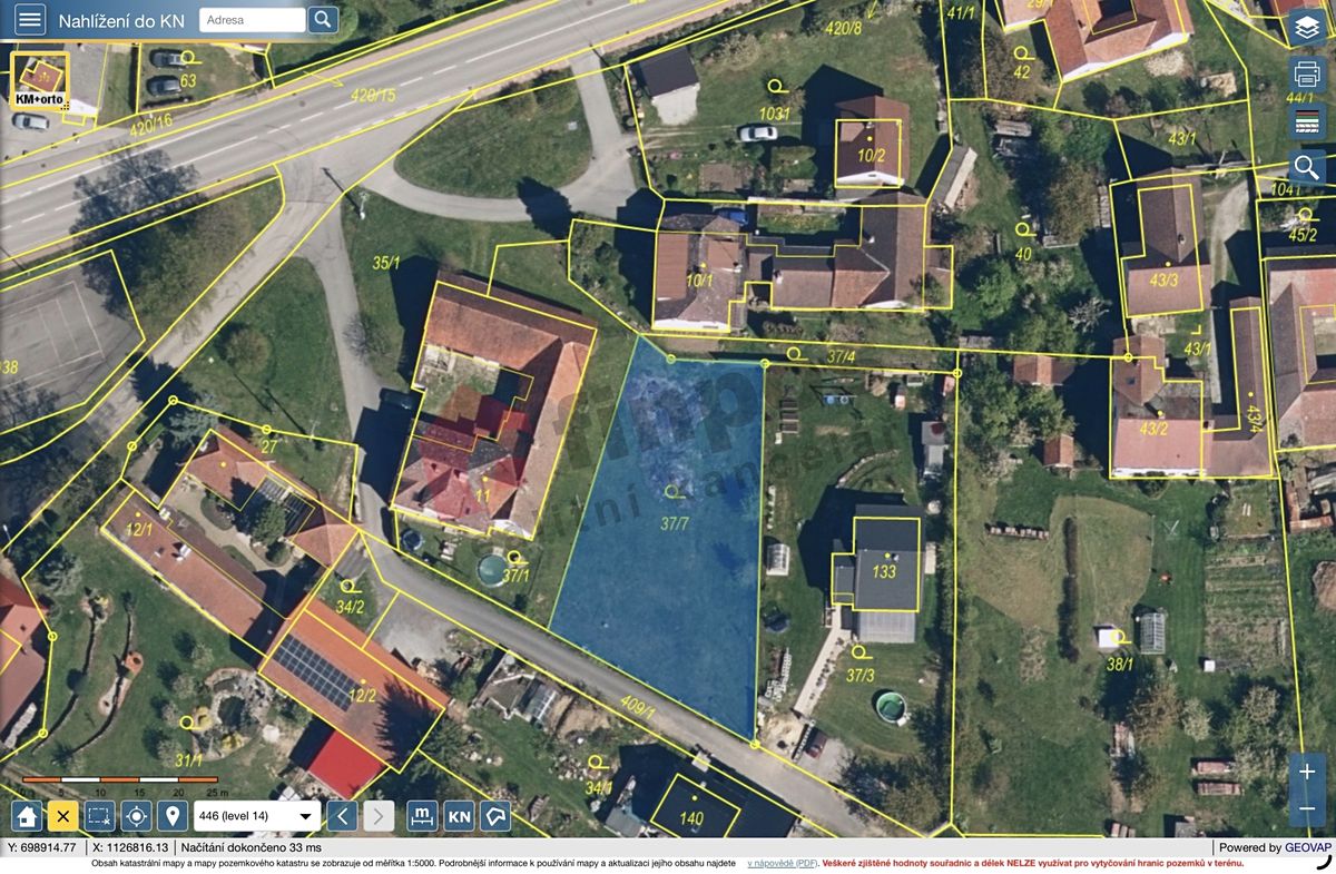 Prodej stavebního pozemku 964 m² – fotografie 3
