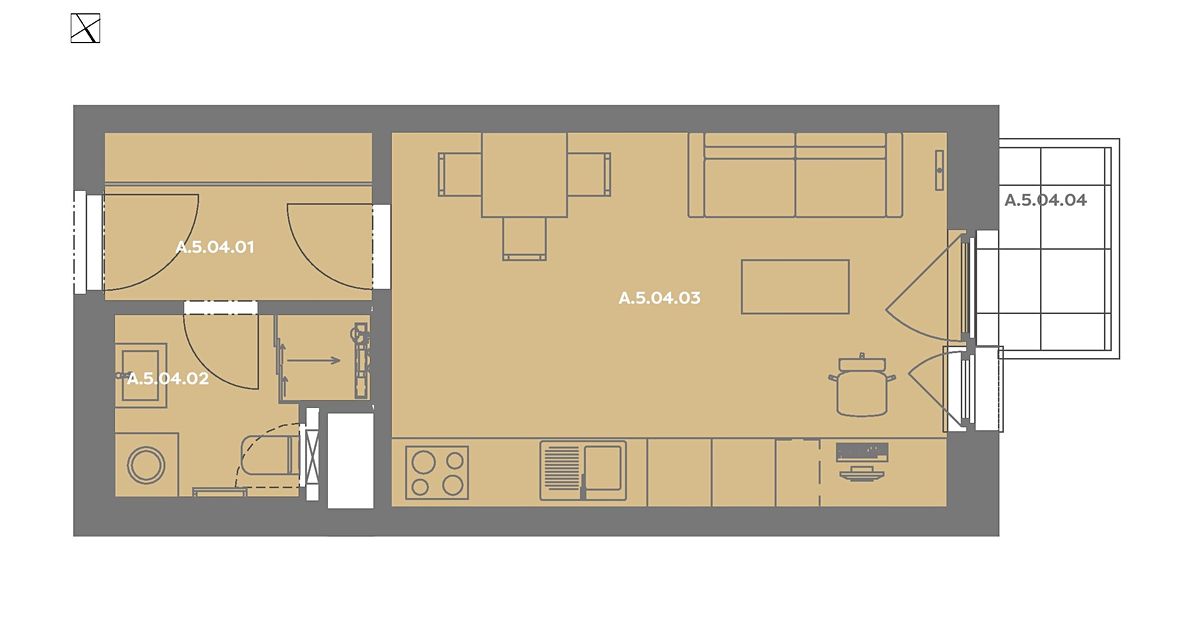 Prodej bytu 1+kk 27 m² – fotografie 2