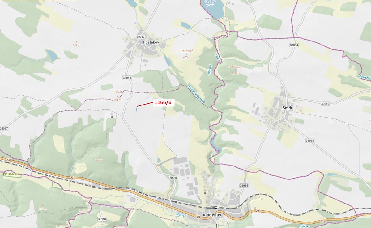 Dražba lesa 219 m², Vladislav – fotka 1 z 3