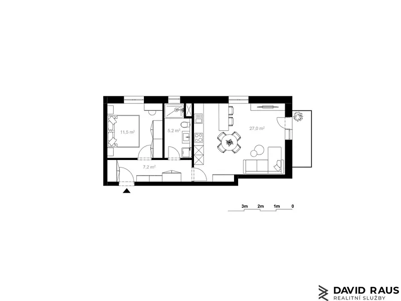 Prodej bytu 2+kk 54 m², Bystřice nad Pernštejnem – náhled fotky 3