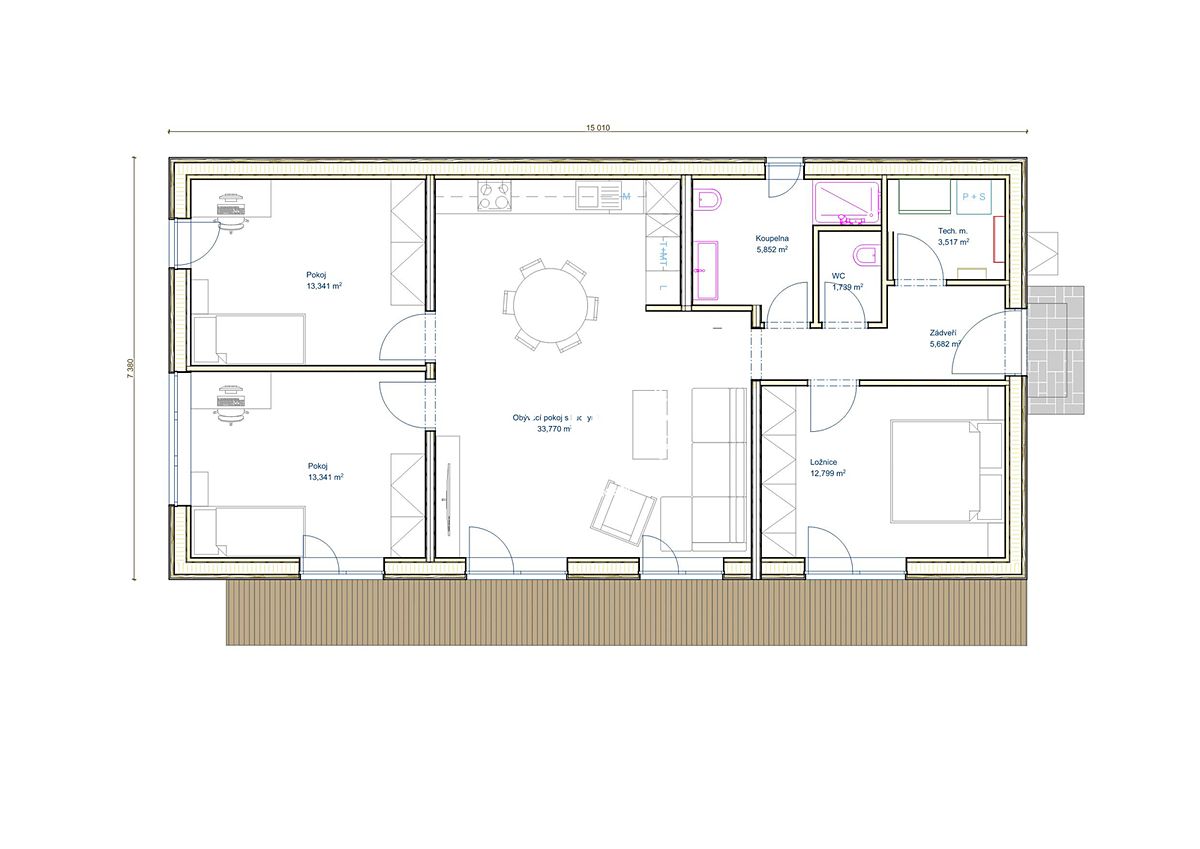 Prodej rodinného domu 90 m², pozemek 1413 m² – fotografie 2