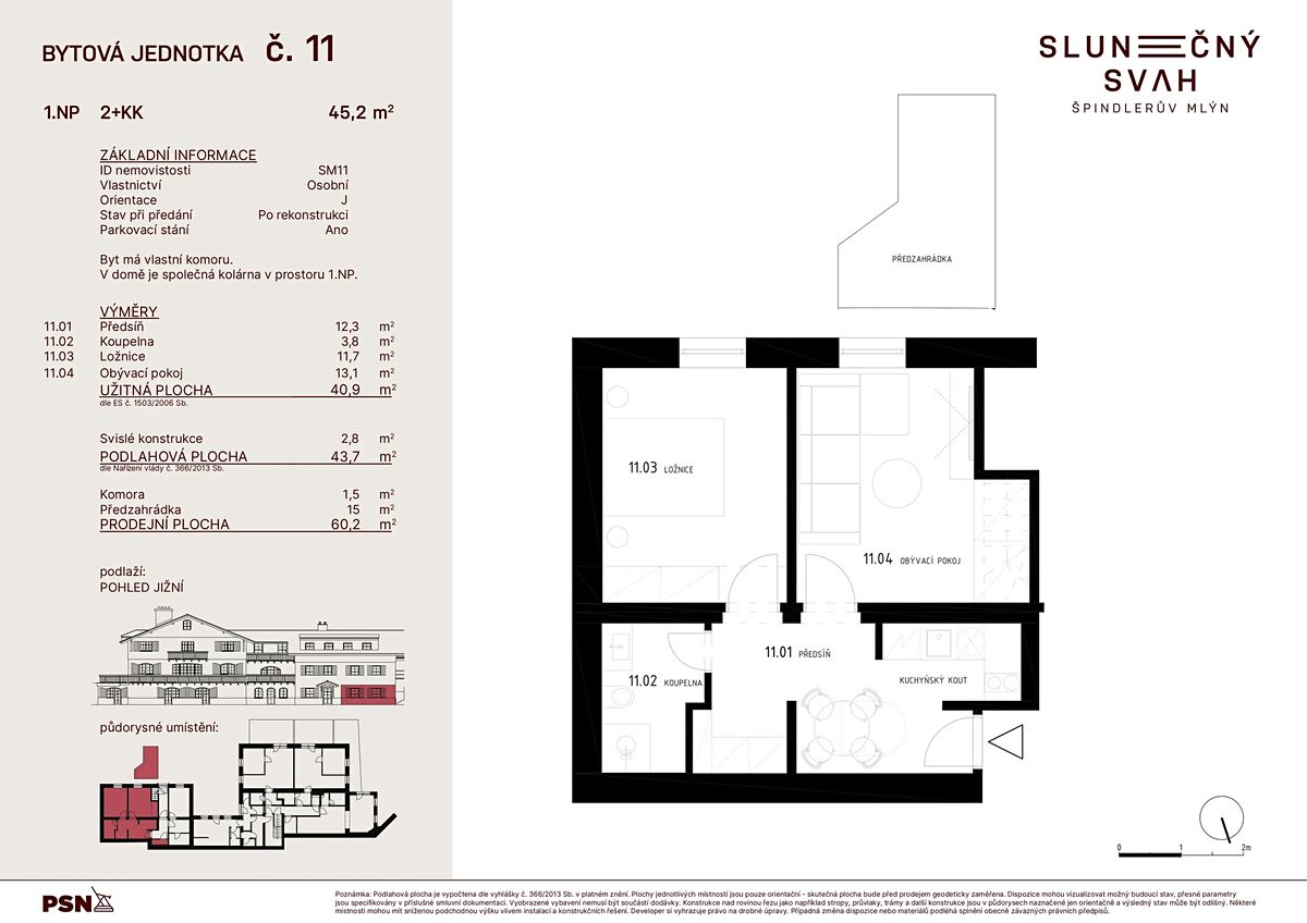 Prodej bytu 2+kk 41 m² – fotografie 2
