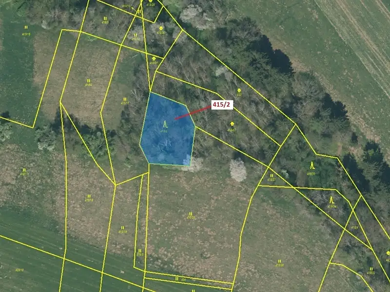 Dražba lesa 1251 m², Psárov – náhled fotky 2