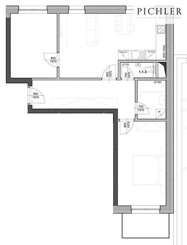 Prodej bytu 3+kk 69 m² – fotografie 2