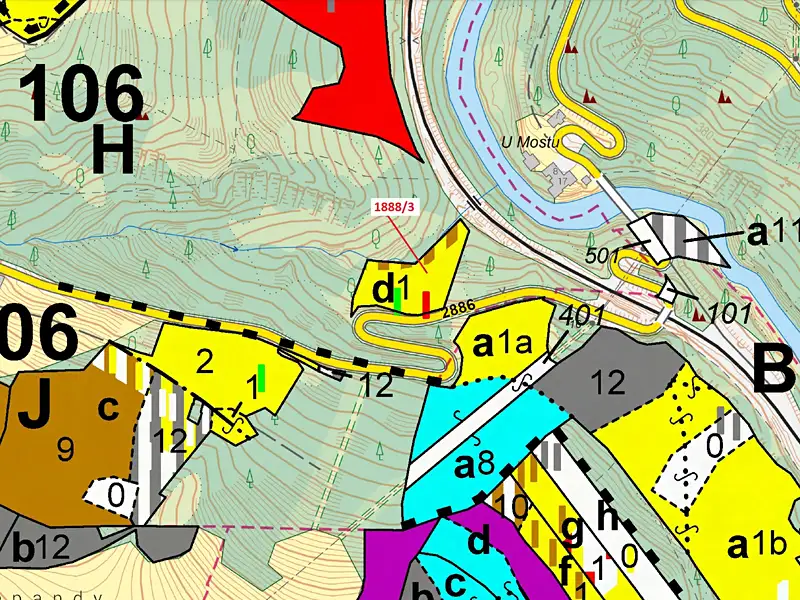 Dražba lesa 3360 m², Držkov – náhled fotky 3