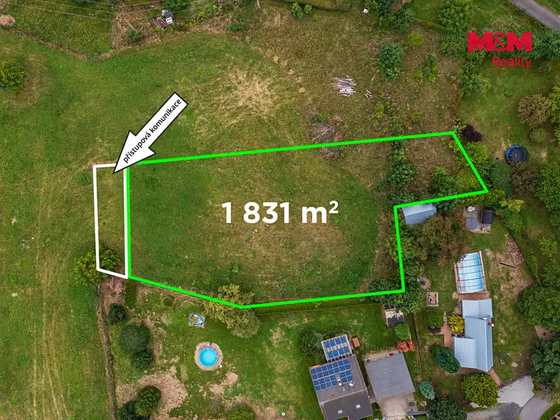 Prodej stavebního pozemku 1897 m², Arnoltice – náhled fotky 2