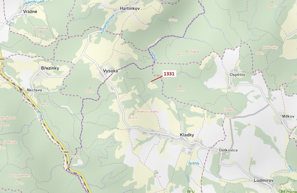 Dražba lesa 183 m², Kladky – fotka 1 z 3