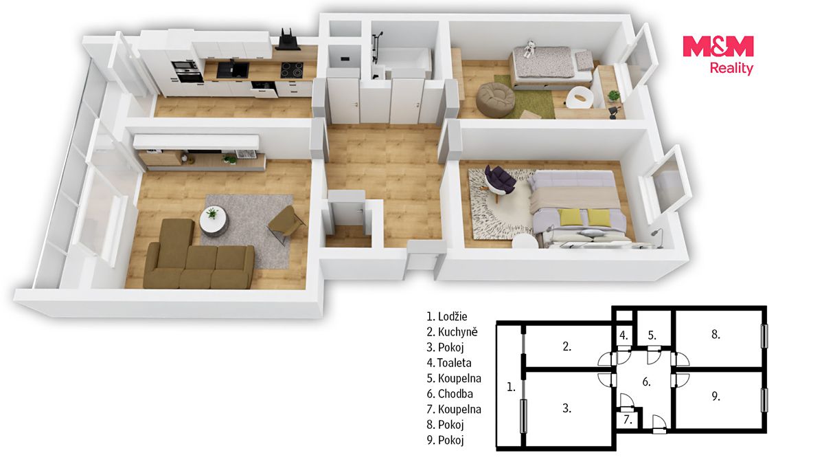 Prodej bytu 3+1 79 m² – fotografie 4