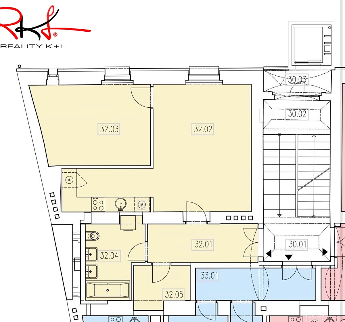 Pronájem bytu 2+kk 61 m² – fotografie 3