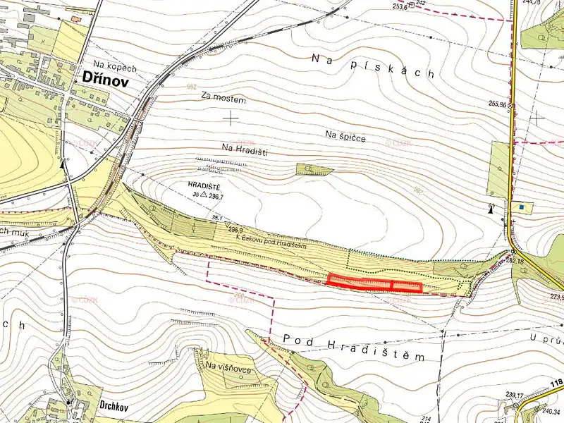 Prodej pole 8795 m², Dřínov – náhled fotky 2