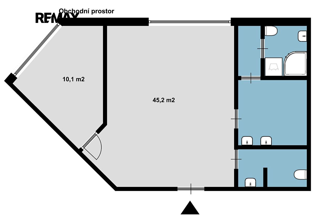 Pronájem obchodního prostoru 55 m² – fotografie 2