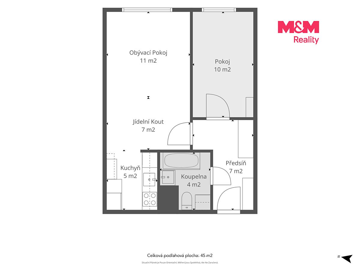 Prodej bytu 2+kk 44 m² – fotografie 5
