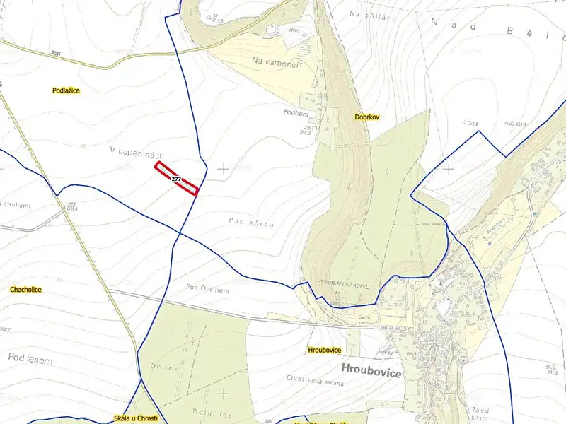 Prodej pole 6287 m², Chrast – náhled fotky 3