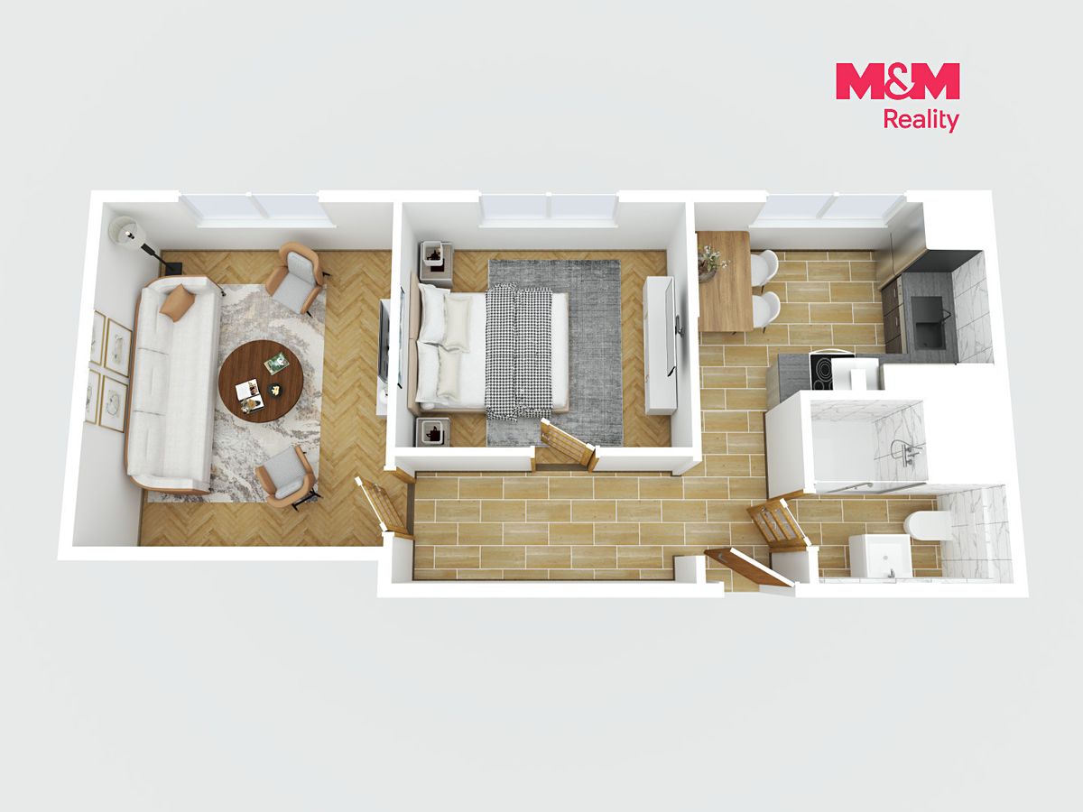 Prodej bytu 2+1 44 m² – fotografie 3