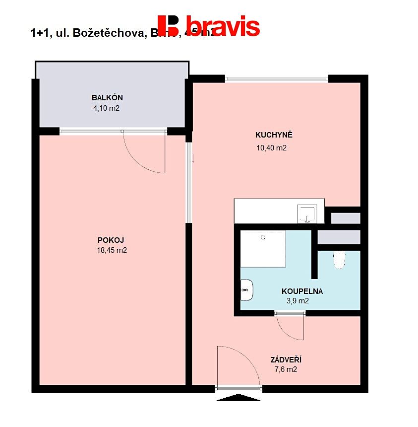 Prodej bytu 1+1 42 m² – fotografie 5