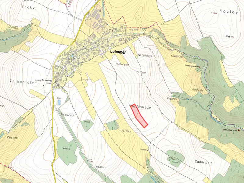 Prodej pole 16461 m², Luboměř – náhled fotky 2