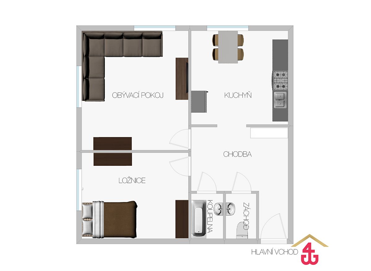 Prodej bytu 3+kk 52 m² – fotografie 3