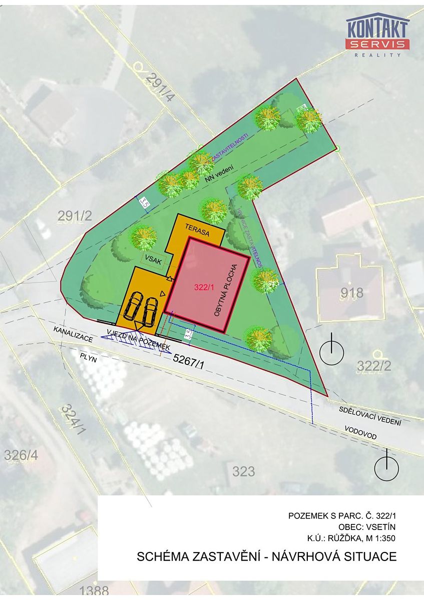 Prodej stavebního pozemku 1188 m² – fotografie 2