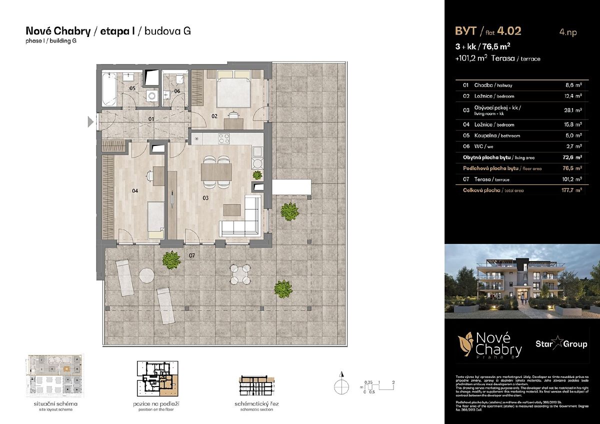 Prodej bytu 3+kk 76 m² – fotografie 2