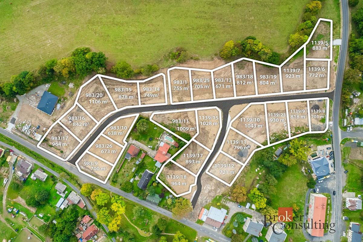 Prodej stavebního pozemku 755 m² – fotografie 3
