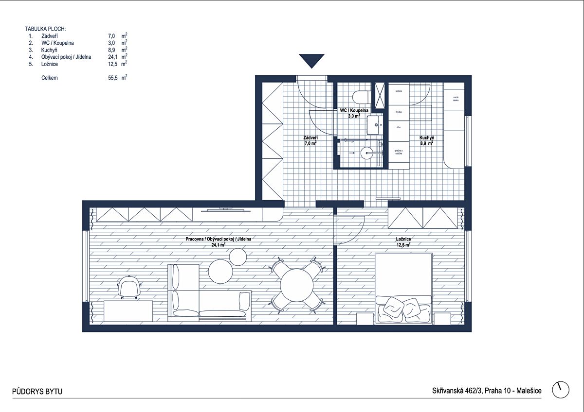 Prodej bytu 2+1 57 m² – fotografie 3