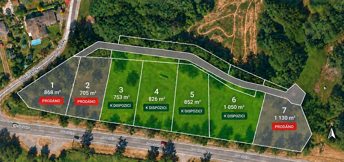 Prodej stavebního pozemku 753 m² – fotografie 5