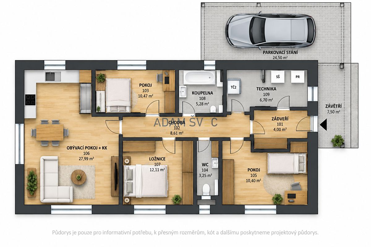 Prodej rodinného domu 88 m², pozemek 612 m² – fotografie 2