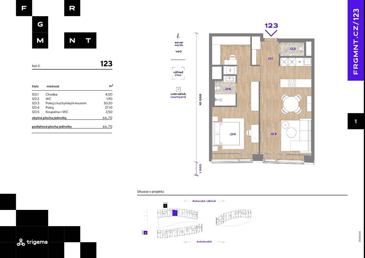 Pronájem bytu 2+kk 67 m² – fotografie 4