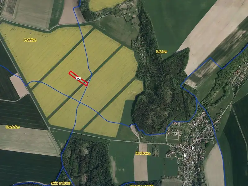 Prodej pole 6287 m², Chrast – náhled fotky 2