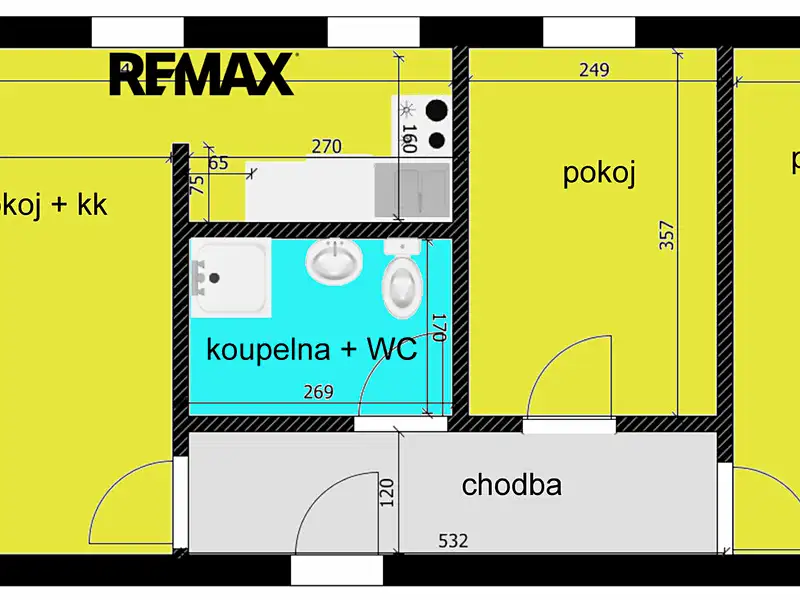 Pronájem bytu 3+kk 59 m², Chlumec nad Cidlinou – náhled fotky 3