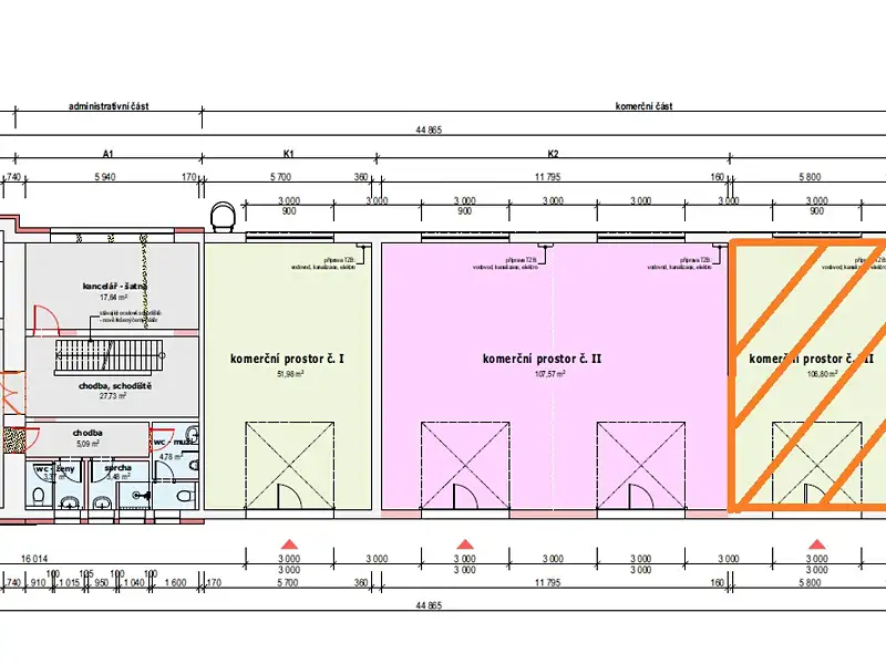 Pronájem skladového prostoru 107 m², Příbram – náhled fotky 2