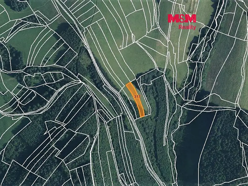 Prodej pole 1270 m², Lhota u Vsetína – náhled fotky 1