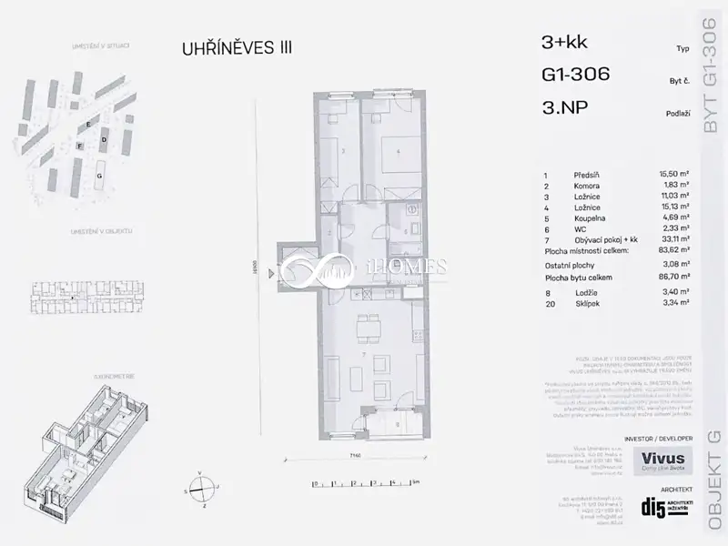 Prodej bytu 3+kk 83 m², Praha – náhled fotky 3