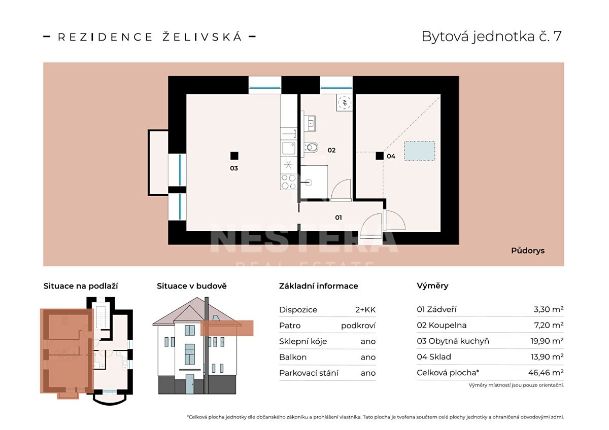 Prodej bytu 2+kk 46 m² – fotografie 2