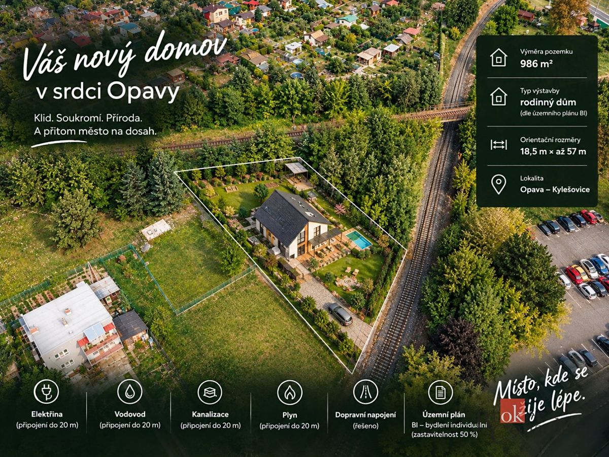 Prodej stavebního pozemku 986 m² – fotografie 2